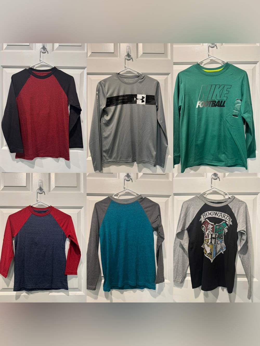 Boys’ Long Sleeves Shirts (Lot of 6) Size Large